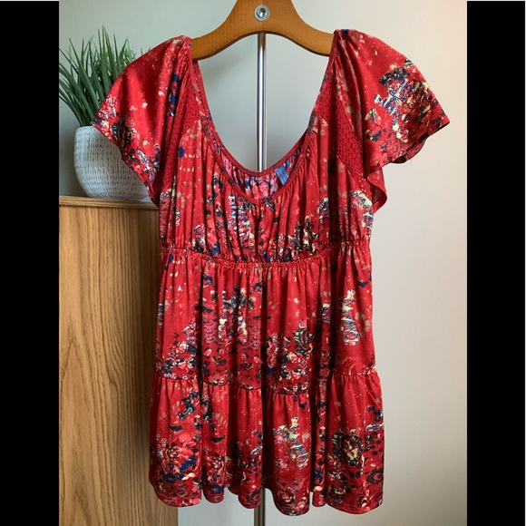 Free People Tops - Free People Floral Shirt